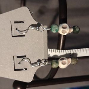 Skull beaded earrings